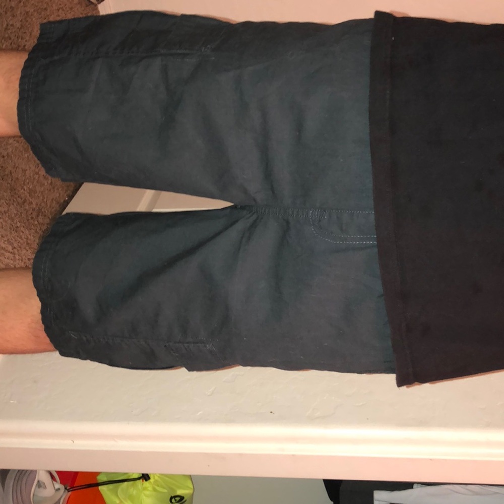 Blue cargo shorts